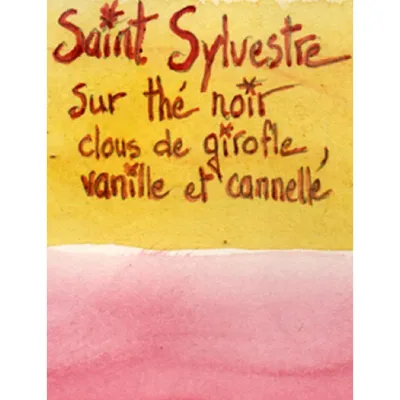  Le thé noir de Noël "Saint-Sylvestre" est une invitation à la douceur et à la gourmandise. Ce mélange délicat marie des notes réconfortantes de clous de girofle, de vanille crémeuse, et de cannelle épicée pour créer une expérience de dégustation unique.
