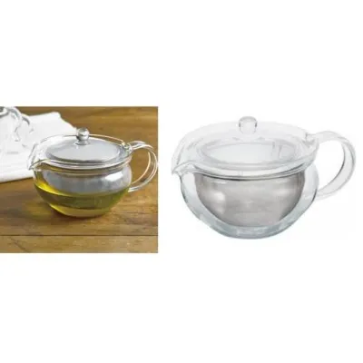 Hario Chacha CHN-45T « Fukami » Théière avec passoire en Acier affiné 450 ML