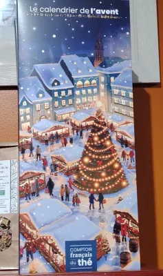 Calendrier de l'Avent thé 2026- photo en boutique