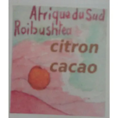 Rooïbos Citron - Cacao un rooïbos chaleureux et tonique parfait pour un gouter gourmand ou en soirée à boire comme un dessert.