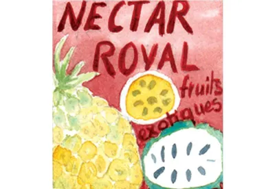 Infusion de fruits Nectar Royal : des fruits exotiques sur une base d'hibiscus.