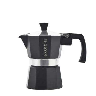 La Cafetière italienne MILANO 3 tasses de GROSCHE est une machine à café italienne classique, également appelée moka. Type de feu : gaz, électrique.