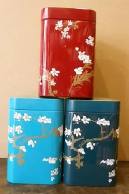 Ensemble de boîtes à thé fleurs de cerisier