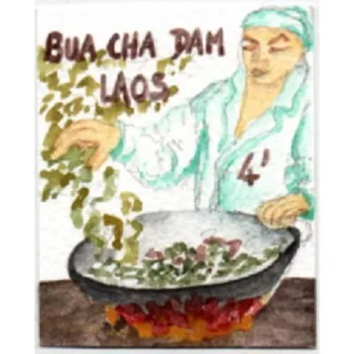 Thé du Laos Bua Cha Dam, thé sauvage séché au wok du plateau des Boloven aux notes boisées et fumées.