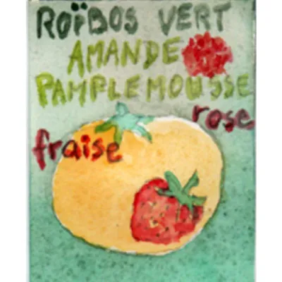 Le rooïbos vert Brise Printanière est rendu gourmand par l'amande et la fraise, équilibré par la légère acidité du pamplemousse et des fleurs d'oranger.