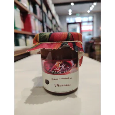 La confiture artisanale Crème de Marron Papy Jam est synonyme des fêtes de fin d'année.