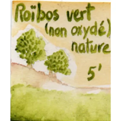 Découvrez le Rooïbos vert nature, une infusion raffinée aux reflets dorés évoquant les vastes plaines africaines. Naturellement sans théine et faible en tanins, ce rooïbos vert est idéal pour une consommation tout au long de la journée.